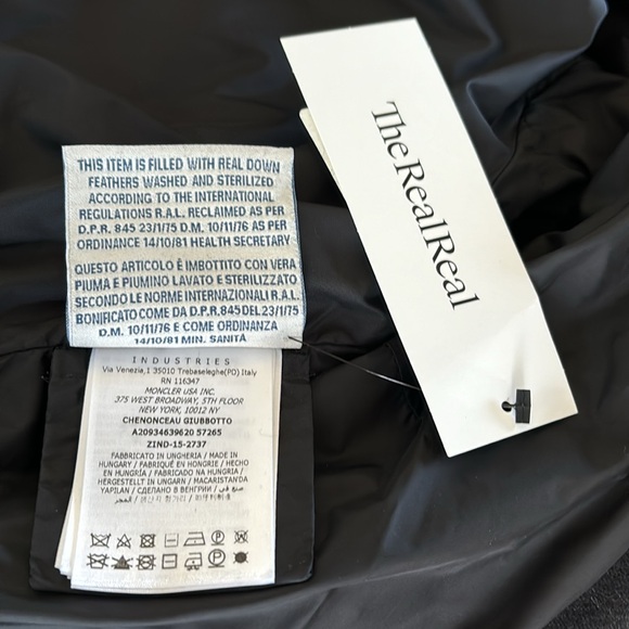 Beautiful matte black Moncler Chenonceau Giubotto jacket - size 1 - Picture 10 of 12